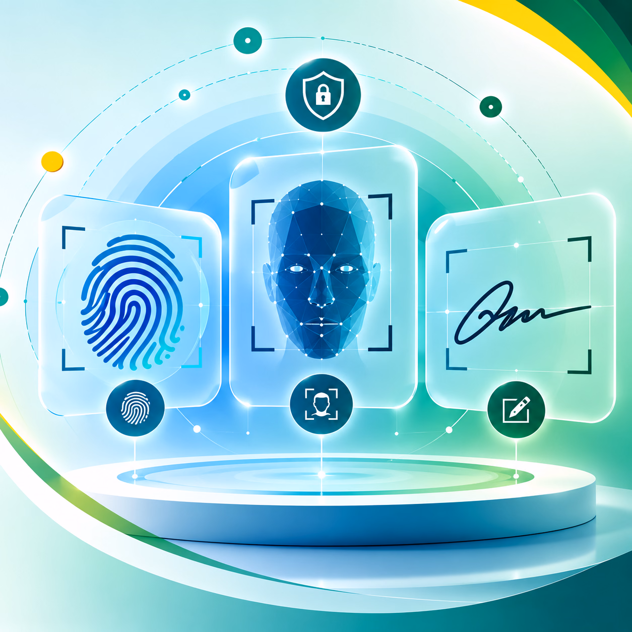 Biometric verification interface